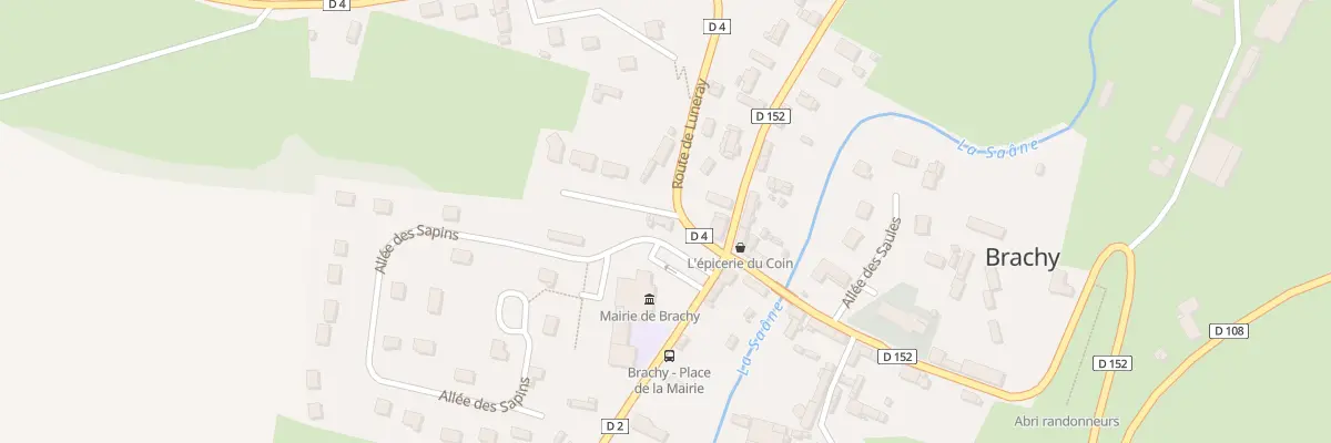 Plan du 1 Rte de Luneray à Brachy