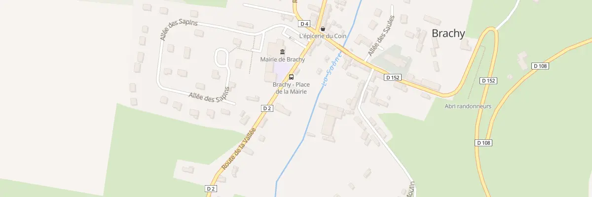 Plan du 7 Rte de la Vallée à Brachy
