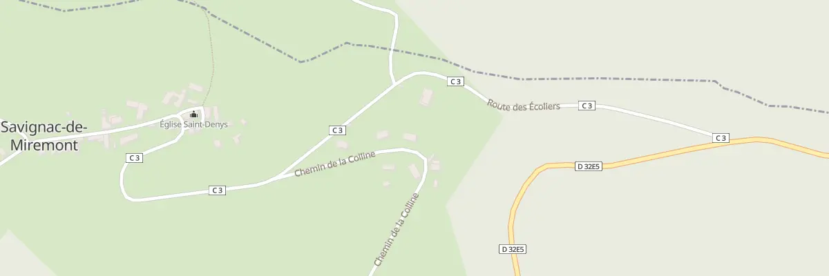 Plan du 546 Les Granges à Savignac-de-Miremont