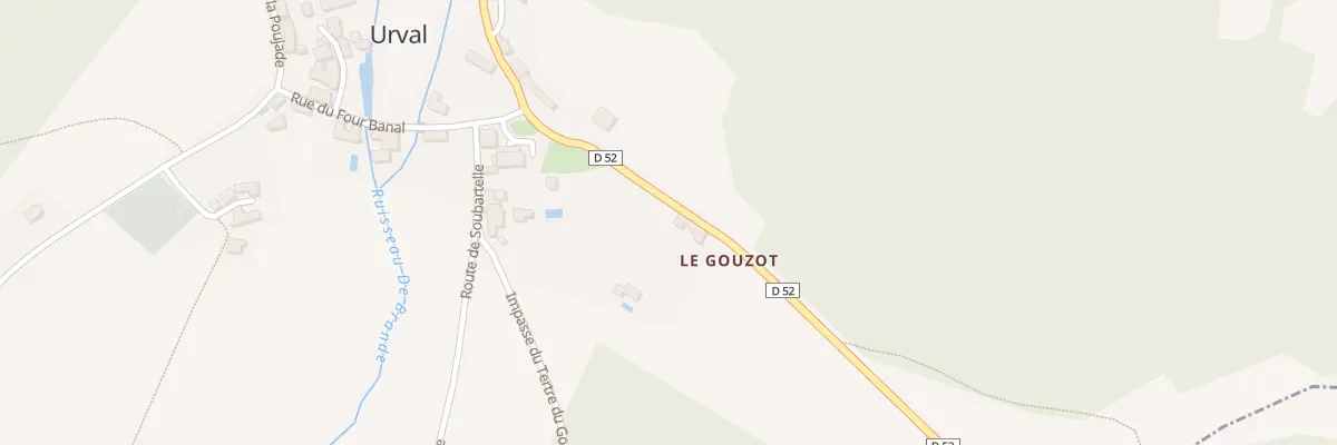 Plan du 140 Rte de Bonarme à Urval