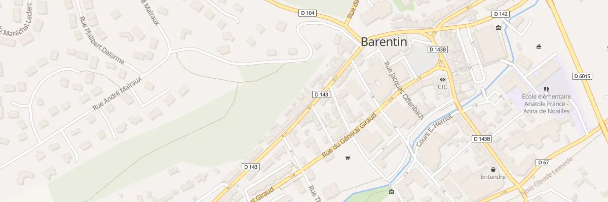 Plan du 39 Rue des Martyrs de la Resistan à Barentin