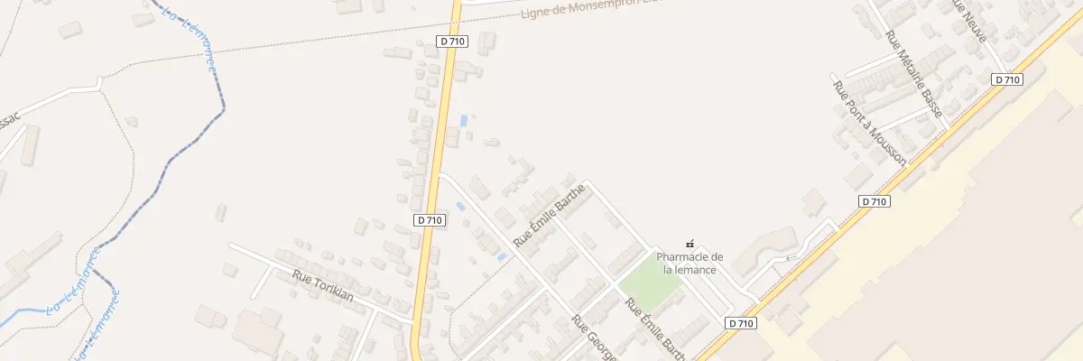 Plan du 26 Rue Emile Barthe à Fumel