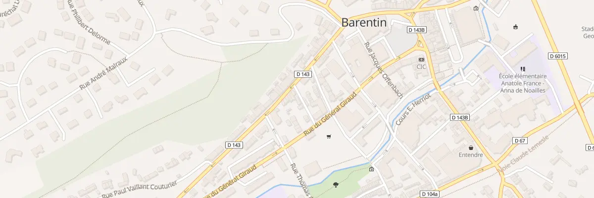 Plan du 30 Rue des Martyrs de la Resistan à Barentin