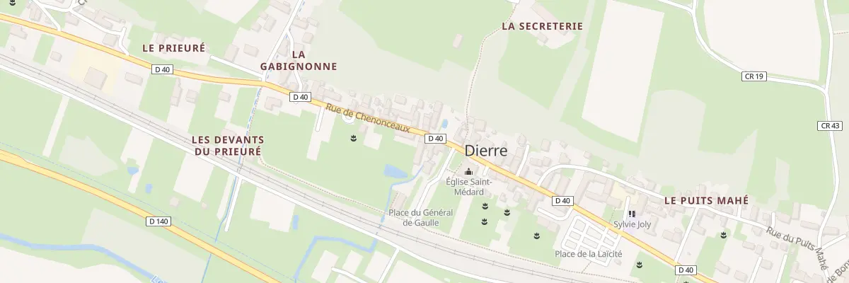 Plan du 13 Rue de Chenonceaux à Dierre