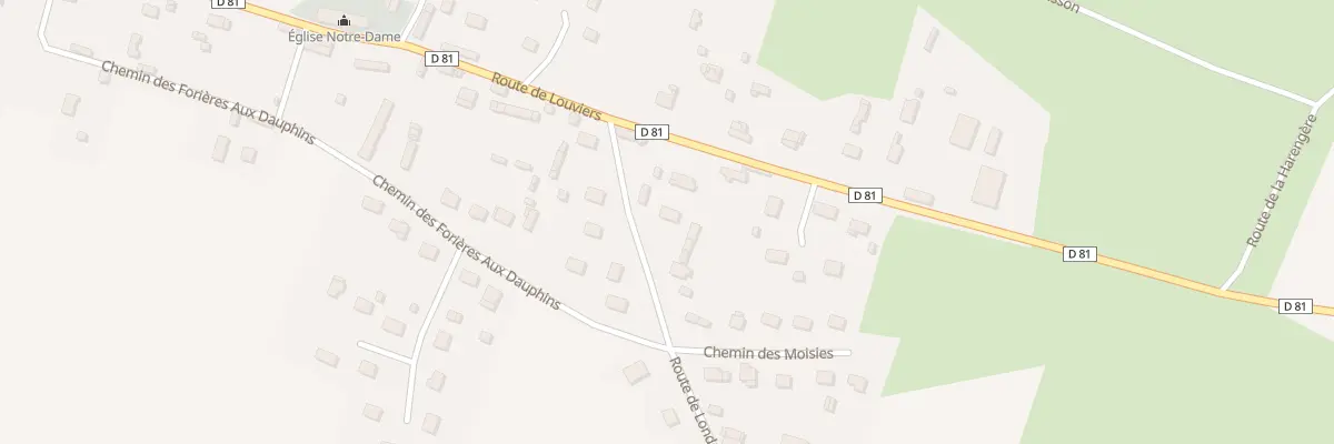 Plan du 3 Rte de Londemare à Fouqueville