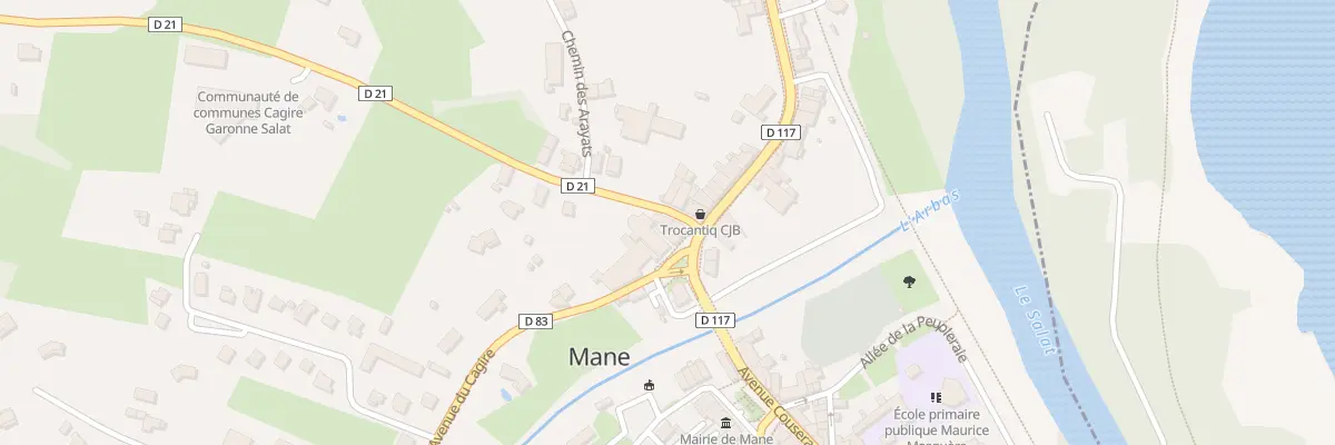 Plan du 1 Av du Comminges à Mane