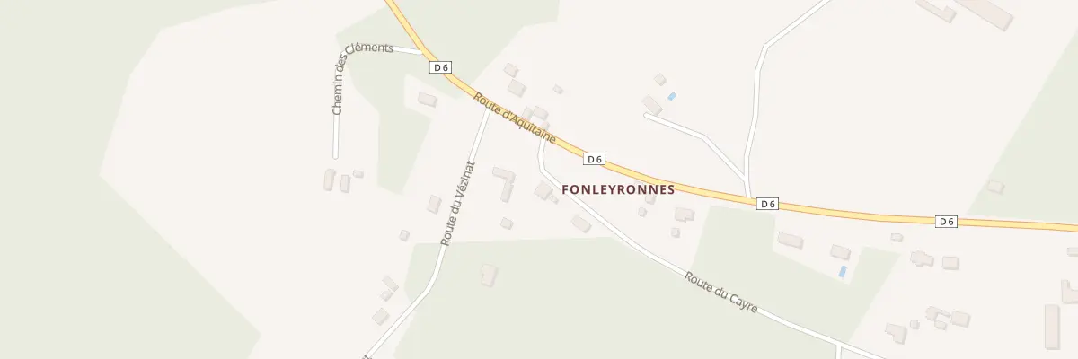 Plan du 1061 Rte du Cayre à Rouffignac-Saint-Cernin-de-Reilhac