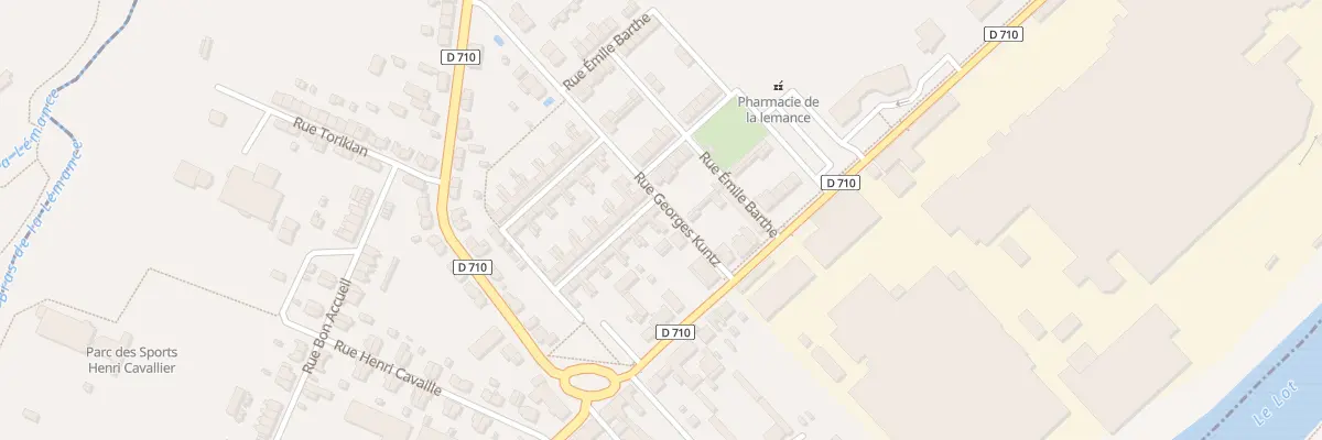 Plan du 1 Rue Georges Kuntz à Fumel