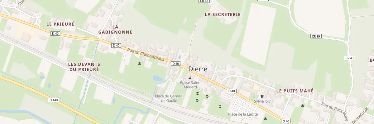 Plan du 1214 Rue de Chenonceaux à Dierre