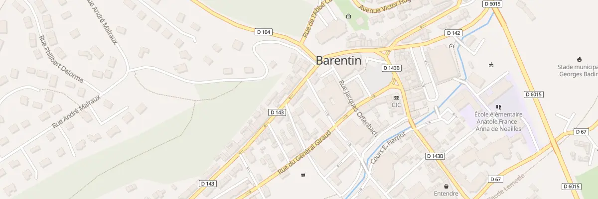 Plan du 20 Rue des Martyrs de la Resistan à Barentin