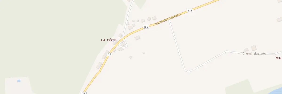 Plan du 5000 La Cote à Cubjac-Auvézère-Val d’Ans
