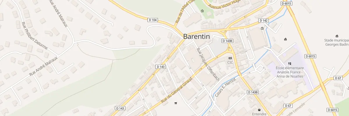 Plan du 18 Rue des Martyrs de la Resistan à Barentin