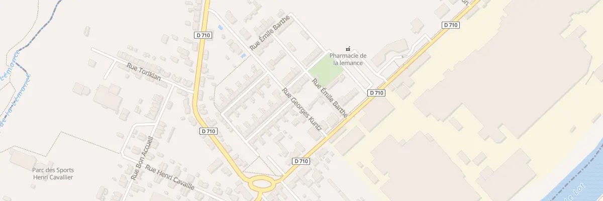 Plan du 23 Rue Emile Barthe à Fumel