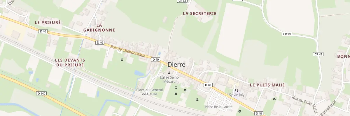 Plan du 68 Rue de Chenonceaux à Dierre