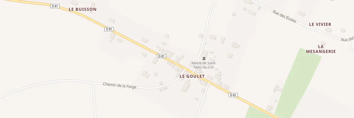 Plan du 12 Rue du Goulet à Saint-Marc-du-Cor