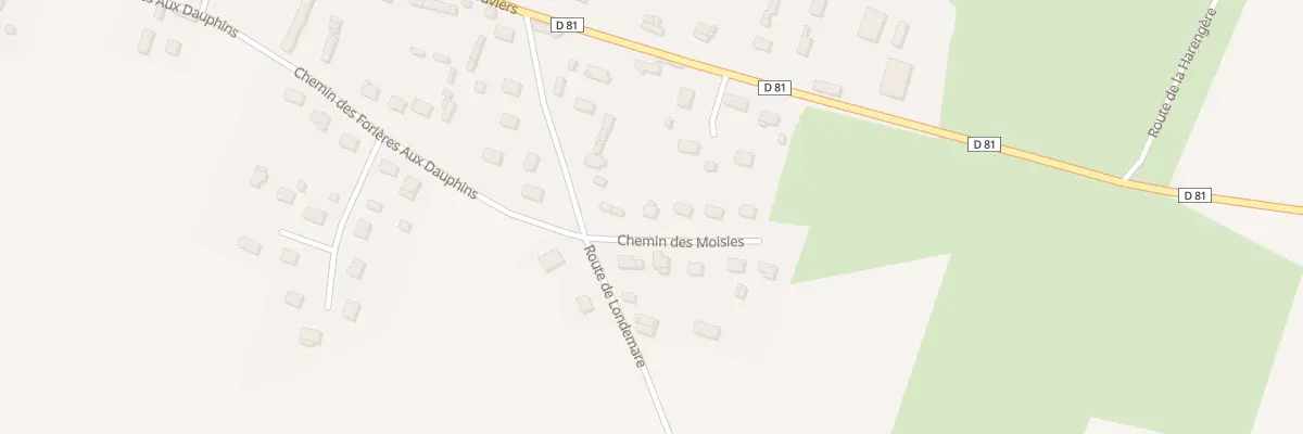 Plan du 1 Che des Moisies à Fouqueville