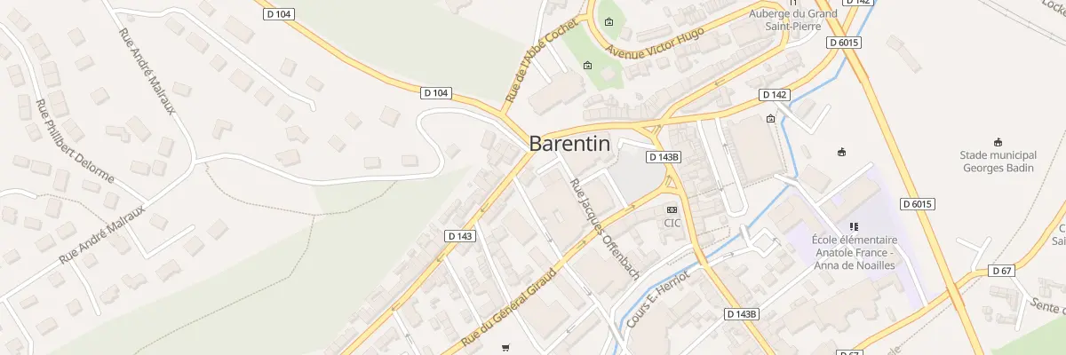 Plan du 6 Rue des Martyrs de la Resistan à Barentin