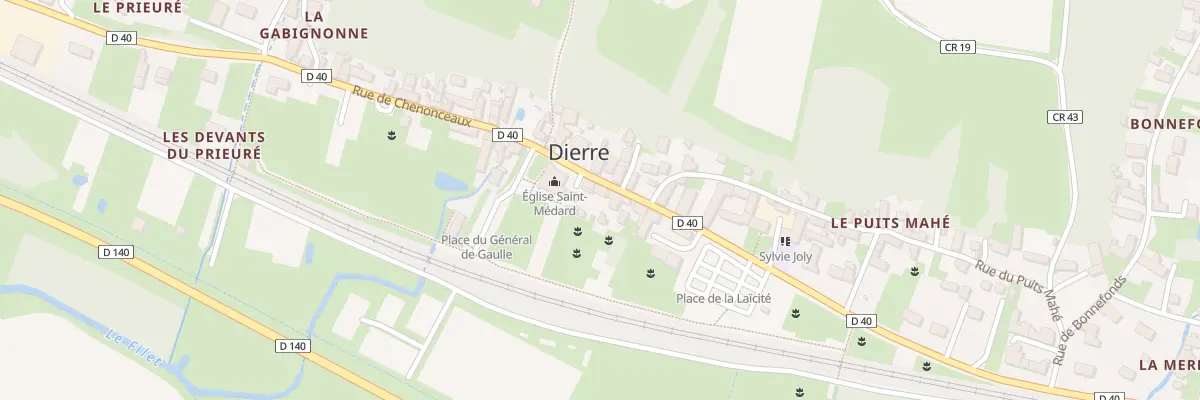 Plan du 25 Rue de Chenonceaux à Dierre