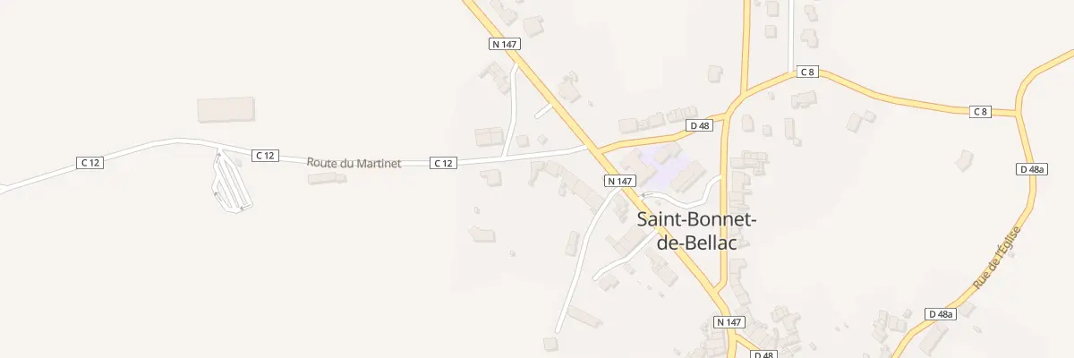 Plan du 5068 Le Bourg à Saint-Bonnet-de-Bellac