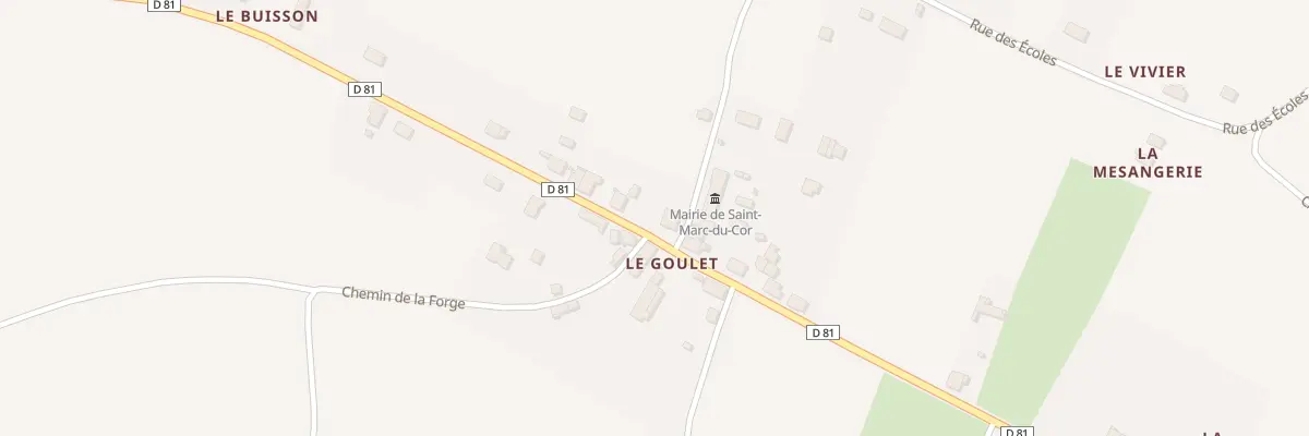 Plan du 14 Rue du Goulet à Saint-Marc-du-Cor