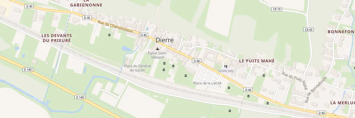 Plan du 31 Rue de Chenonceaux à Dierre