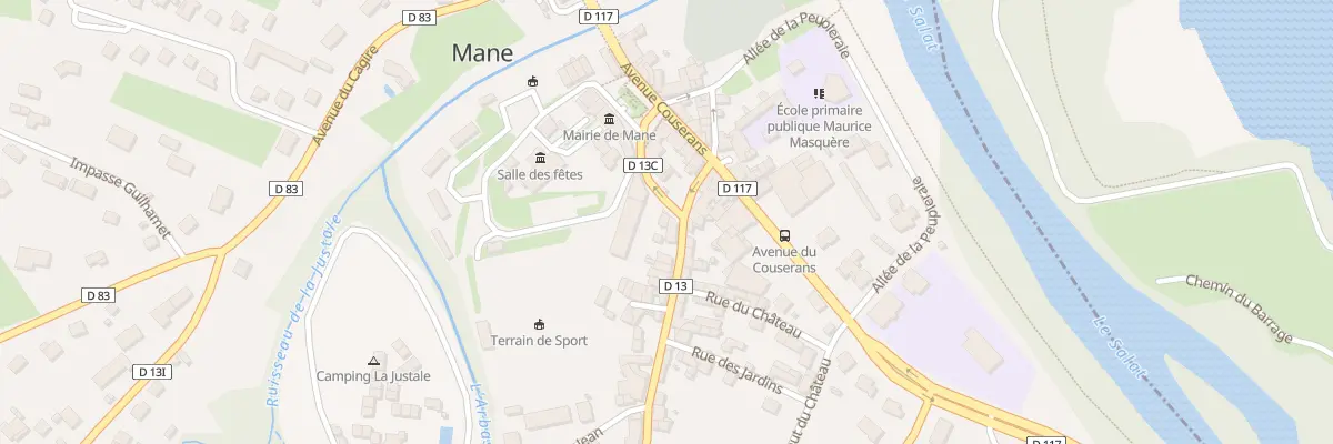 Plan du 6 Rue du Stade à Mane