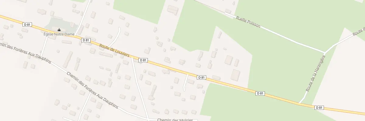 Plan du 33 Rte de Louviers à Fouqueville