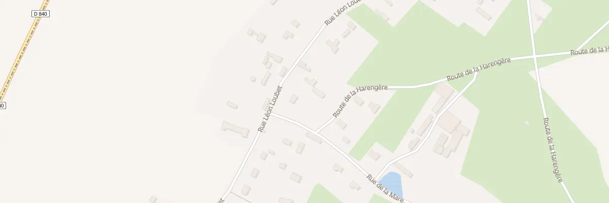Plan du 1 Rue de la Mare à Fouqueville