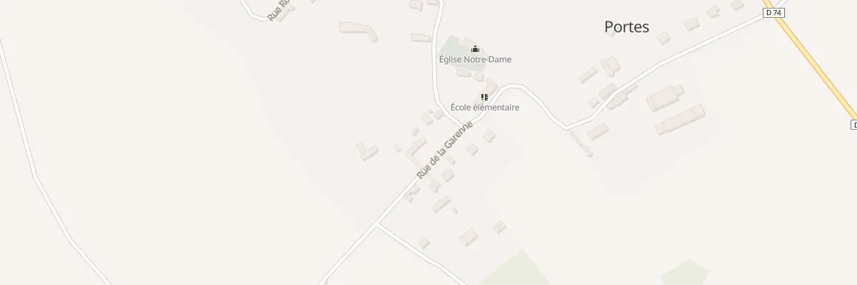 Plan du 22 Rue de la Garenne à Portes