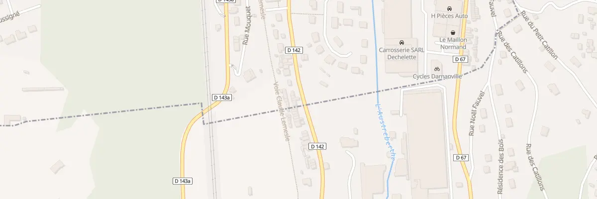 Plan du 50 Rue des Frères Martin à Pavilly