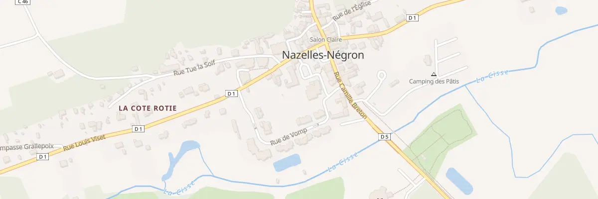 Plan du Bourg à Nazelles-Négron