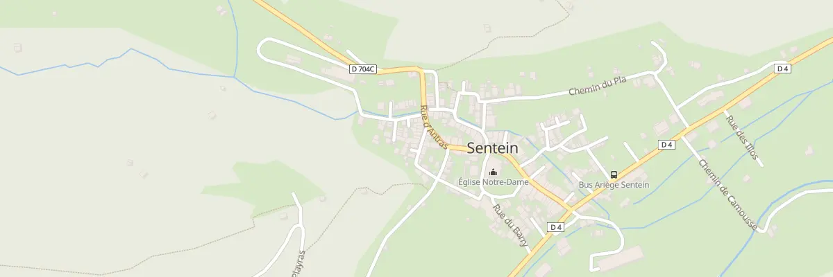 Plan du 89 Le Village à Sentein