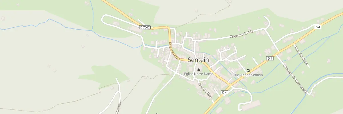 Plan du 82 Le Village à Sentein