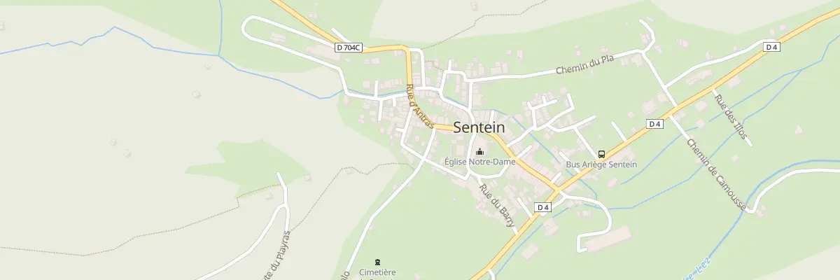 Plan du 300 Le Village à Sentein