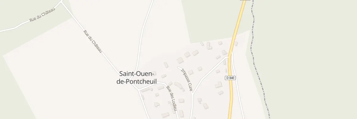 Plan du 1 Imp du Curé à Saint-Ouen-de-Pontcheuil