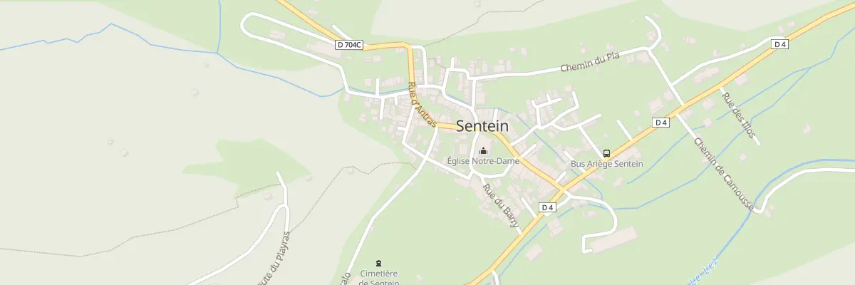 Plan du 285 Le Village à Sentein