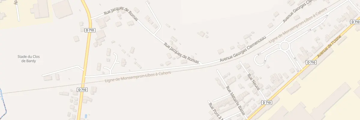 Plan du 51 Rue Jacques de Romas à Fumel