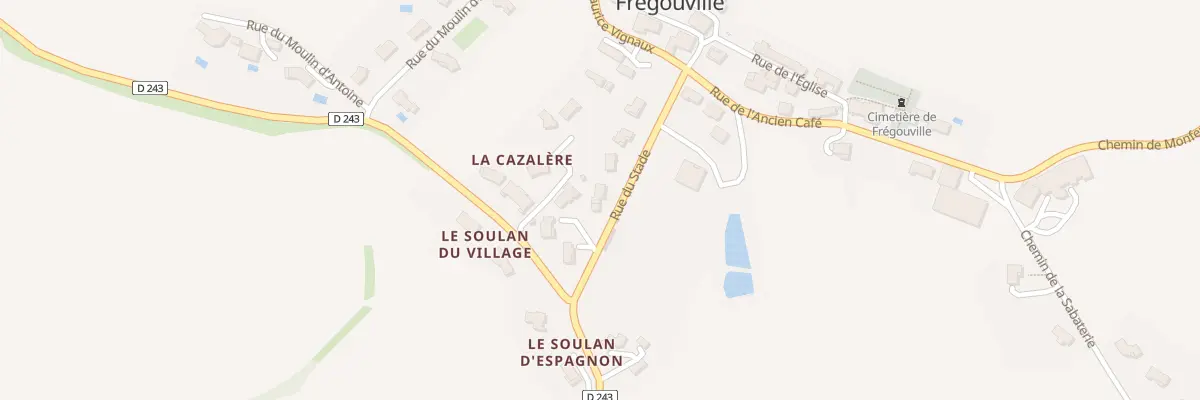 Plan du 158 Rue du Stade à Frégouville