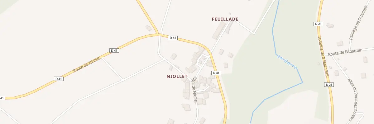 Plan du 39 All de Niollet à Saint-Laurent-sur-Gorre