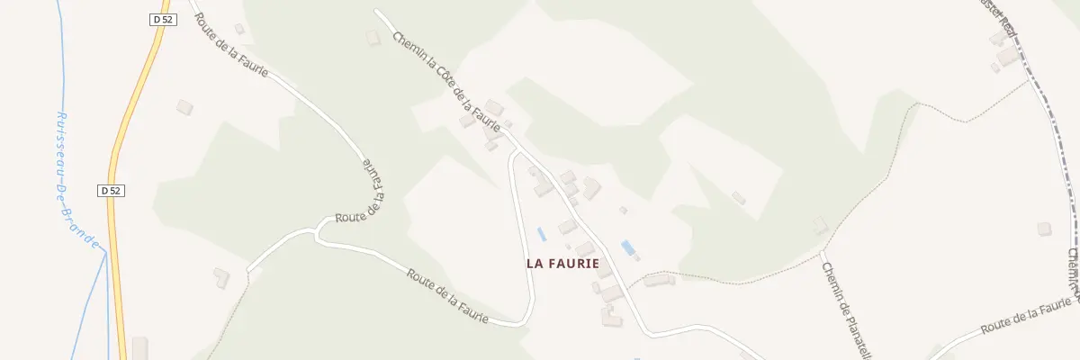 Plan du 808 Rte de la Faurie à Urval
