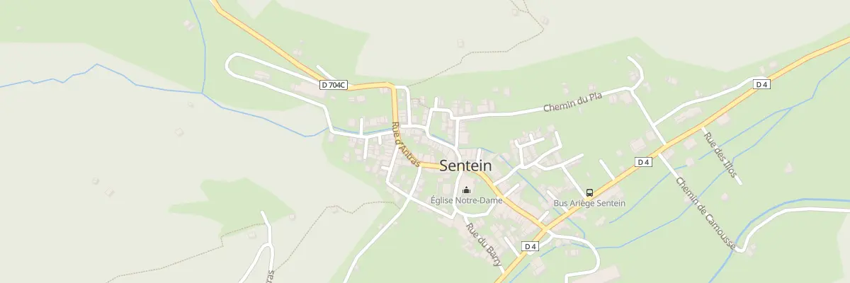 Plan du 286 Le Village à Sentein