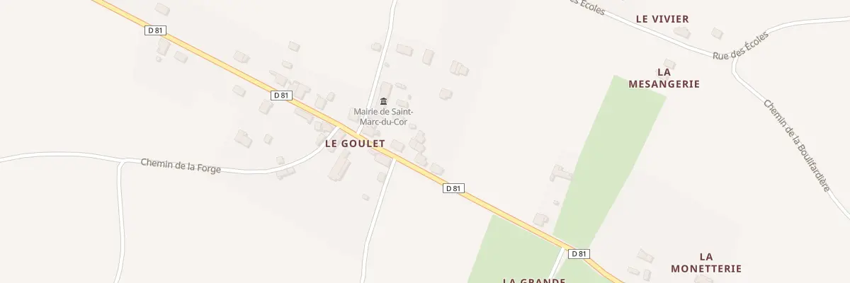 Plan du 7 Rue des Ecoles à Saint-Marc-du-Cor