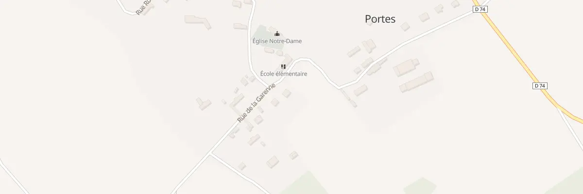 Plan du 5 Rue de la Garenne à Portes