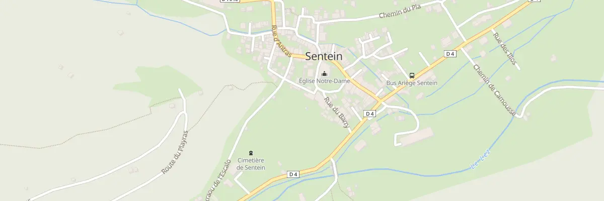 Plan du 76 Le Village à Sentein