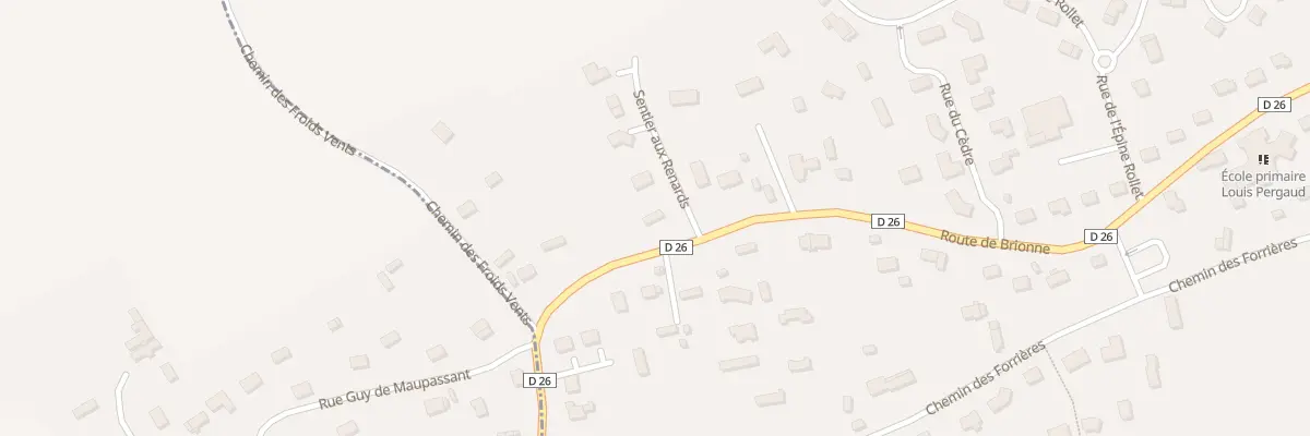 Plan du 96 Rte de Brionne à Saint-Pierre-des-Fleurs