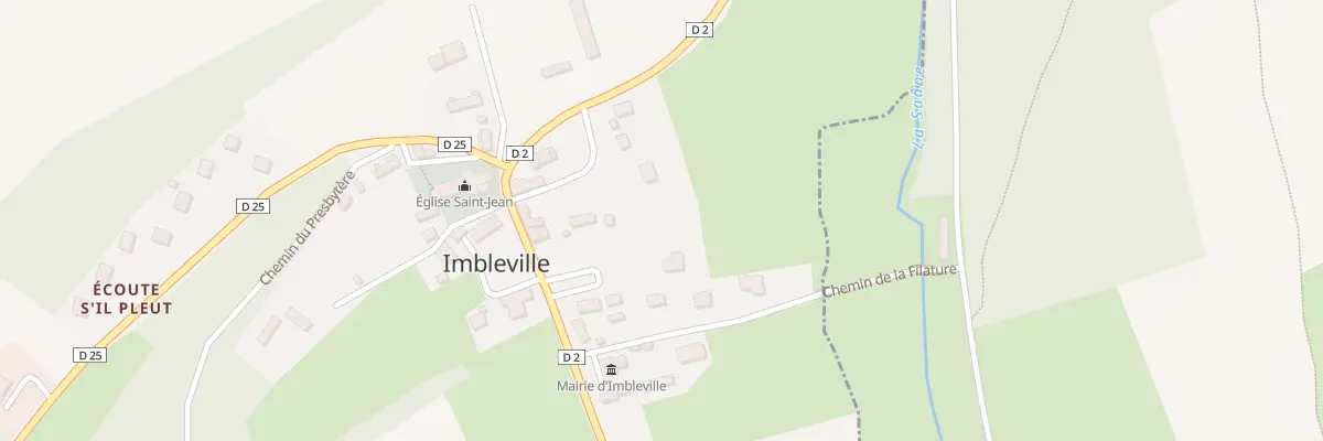 Plan du 1280 Rte de la Vallee de la Saane à Imbleville