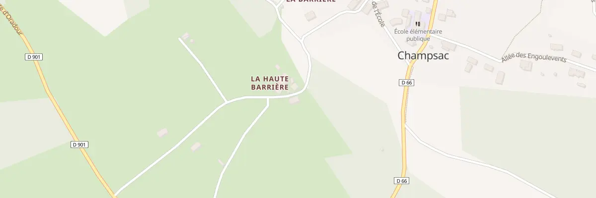 Plan du 5375A La Haute Barrière à Champsac