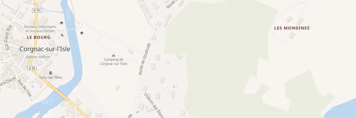 Plan du 296 Rte de Vaudrude à Corgnac-sur-l’Isle