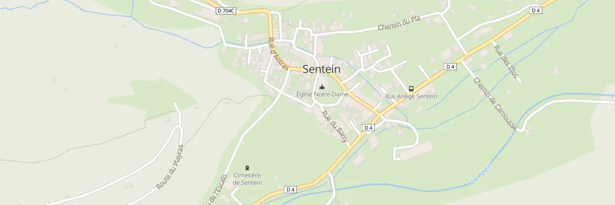 Plan du 100 Le Village à Sentein