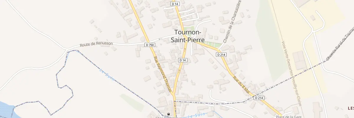 Plan du 14 Rue de la Mairie à Tournon-Saint-Pierre